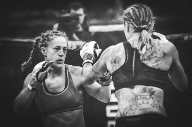 Kiev, Ukrayna - 02 Mart 2019: Sormova Magdaalena mma kız incir