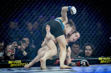 Kiev, Ukrayna - 02 Mart 2019: Sormova Magdaalena mma kız incir