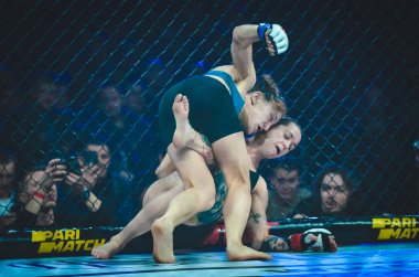 Kiev, Ukrayna - 02 Mart 2019: Sormova Magdaalena mma kız incir