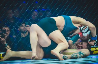 Kiev, Ukrayna - 02 Mart 2019: Sormova Magdaalena mma kız incir