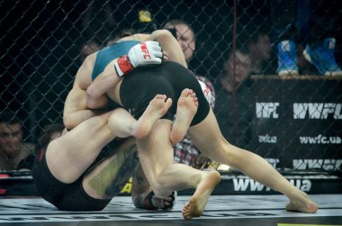 Kiev, Ukrayna - 02 Mart 2019: Sormova Magdaalena mma kız incir