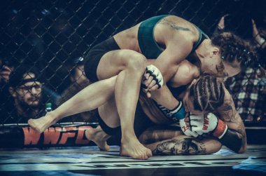 Kiev, Ukrayna - 02 Mart 2019: Sormova Magdaalena mma kız incir