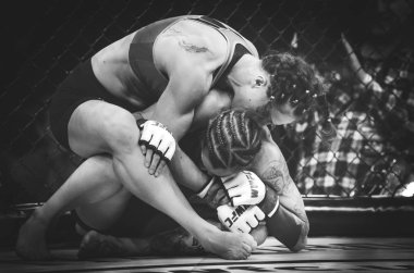 Kiev, Ukrayna - 02 Mart 2019: Sormova Magdaalena mma kız incir