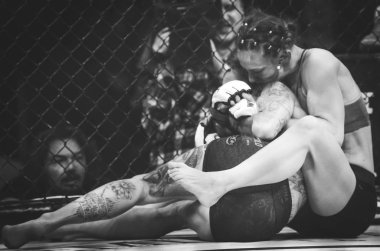 Kiev, Ukrayna - 02 Mart 2019: Sormova Magdaalena mma kız incir