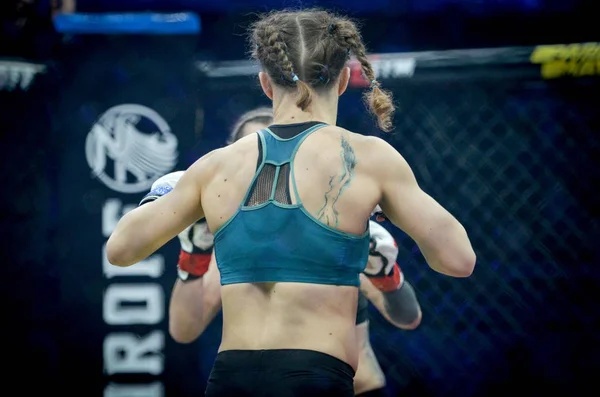 Kiev, Ukraina-mars 02, 2019: Sormova Magdaalena MMA Girl Fig — Stockfoto