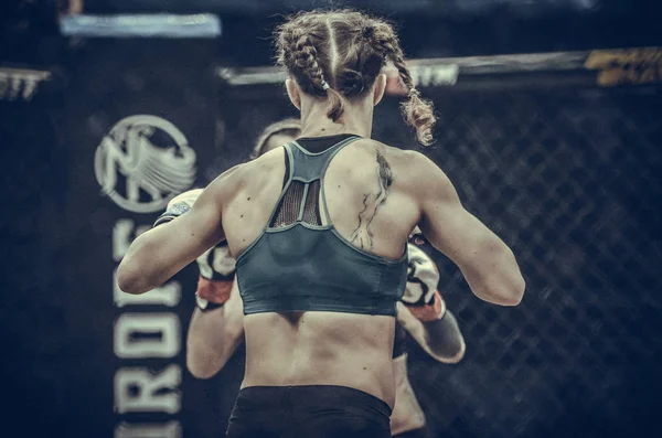 Kiev, Ucrânia - 02 de março de 2019: Sormova Magdaalena mma girl fig — Fotografia de Stock