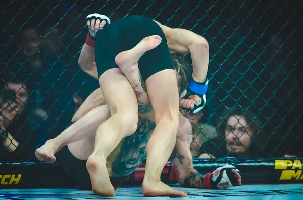 Kijev, Ukrajna-március 02, 2019: Sormova Magdaalena MMA lány füge — Stock Fotó