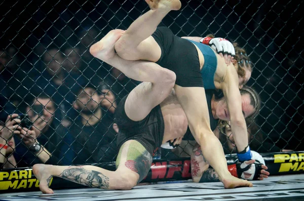 Kiev, Ucrânia - 02 de março de 2019: Sormova Magdaalena mma girl fig — Fotografia de Stock