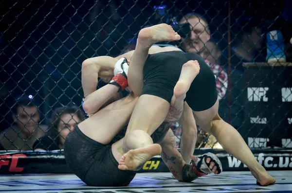 Kiev, Ucrânia - 02 de março de 2019: Sormova Magdaalena mma girl fig — Fotografia de Stock