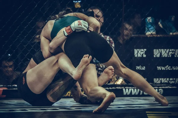 Kiev, Ucrania - 02 de marzo de 2019: Sormova Magdaalena mma girl fig. —  Fotos de Stock