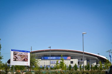 Madrid, İspanya - 01 Mayıs 2019: Wanda Metropoli'nin genel görünümü