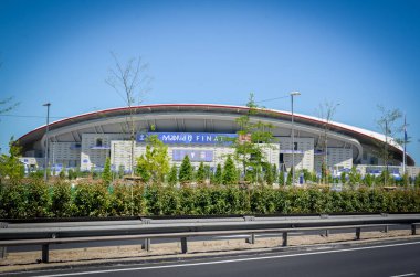 Madrid, İspanya - 01 Mayıs 2019: Wanda Metropoli'nin genel görünümü