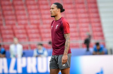Madrid, İspanya - 01 Mayıs 2019: Liverpool'dan Virgil van Dijk