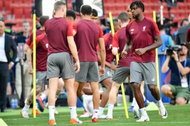 Madrid, İspanya - 01 Mayıs 2019: Liverpool'dan Divock Origi