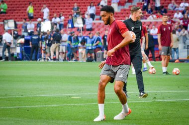 Madrid, İspanya - 01 Mayıs 2019: Liverpool'dan Joe Gomez