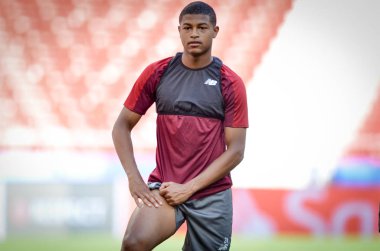 Madrid, İspanya - 01 Mayıs 2019: Liverpo'nun antrenman oyuncuları