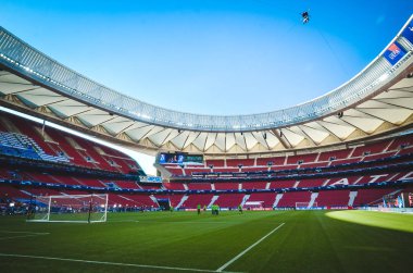 Madrid, İspanya - 01 Mayıs 2019: Wanda Metropoli'nin genel görünümü