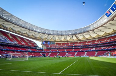 Madrid, İspanya - 01 Mayıs 2019: Wanda Metropoli'nin genel görünümü