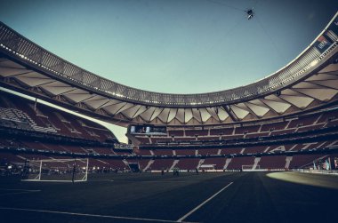 Madrid, İspanya - 01 Mayıs 2019: Wanda Metropoli'nin genel görünümü