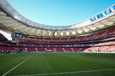 Madrid, İspanya - 01 Mayıs 2019: Wanda Metropoli'nin genel görünümü