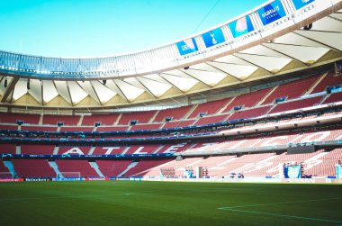 Madrid, İspanya - 01 Mayıs 2019: Wanda Metropoli'nin genel görünümü