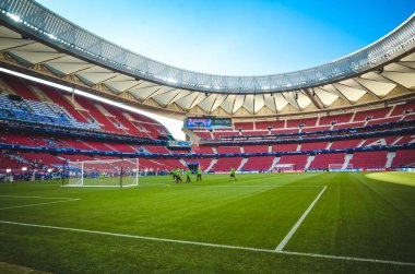 Madrid, İspanya - 01 Mayıs 2019: Wanda Metropoli'nin genel görünümü