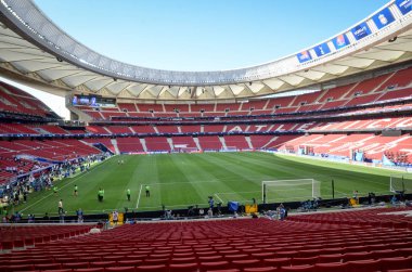 Madrid, İspanya - 01 Mayıs 2019: Wanda Metropoli'nin genel görünümü