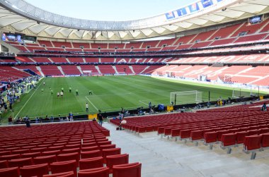 Madrid, İspanya - 01 Mayıs 2019: Wanda Metropoli'nin genel görünümü