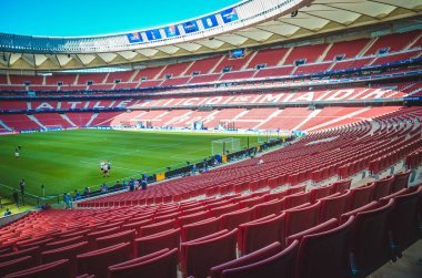Madrid, İspanya - 01 Mayıs 2019: Wanda Metropoli'nin genel görünümü