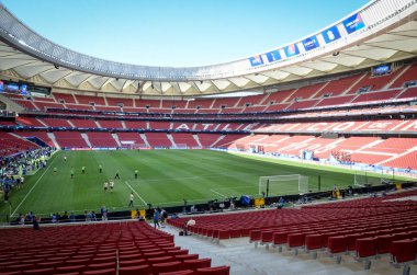 Madrid, İspanya - 01 Mayıs 2019: Wanda Metropoli'nin genel görünümü