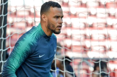 Madrid, İspanya - 01 Mayıs 2019: Tottenham Ho'nun Michel Vorm oyuncuları