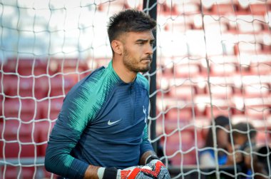 Madrid, İspanya - 01 Mayıs 2019: Tottenha'nın Paulo Gazzaniga oyuncuları