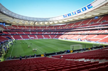 Madrid, İspanya - 01 Mayıs 2019: Wanda Metropoli'nin genel görünümü