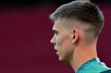 Madrid, İspanya - 01 Mayıs 2019: Tottenh'in antrenman oyuncuları