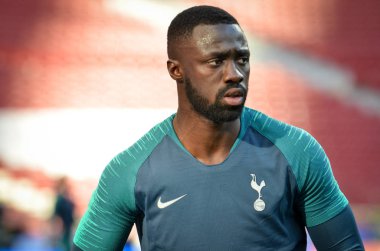 Madrid, İspanya - 01 Mayıs 2019: Tottenh'in antrenman oyuncuları