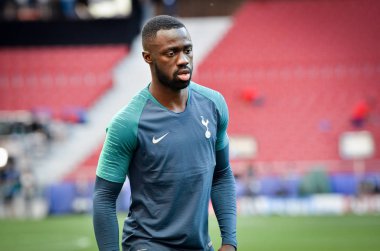 Madrid, İspanya - 01 Mayıs 2019: Tottenh'in antrenman oyuncuları