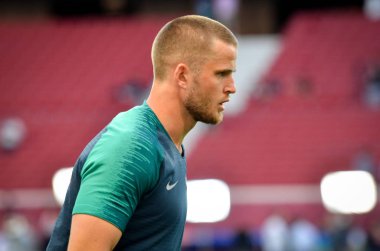 Madrid, İspanya - 01 Mayıs 2019: Tottenham Hots oyuncuları Eric Dier