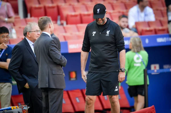 Madrid, Espanha - 01 MAIO 2019: Jurgen Klopp durante o Campeonato da UEFA — Fotografia de Stock