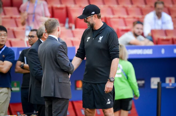 Madrid, Espanha - 01 MAIO 2019: Jurgen Klopp durante o Campeonato da UEFA — Fotografia de Stock