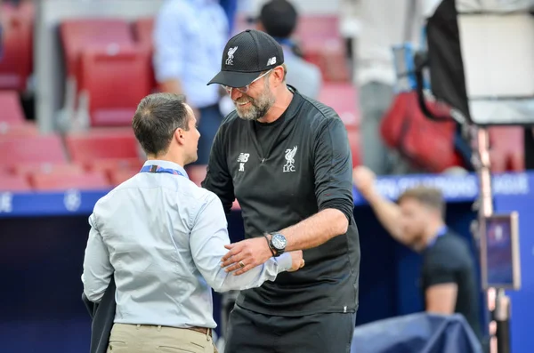 Madrid, Espanha - 01 MAIO 2019: Jurgen Klopp durante o Campeonato da UEFA — Fotografia de Stock