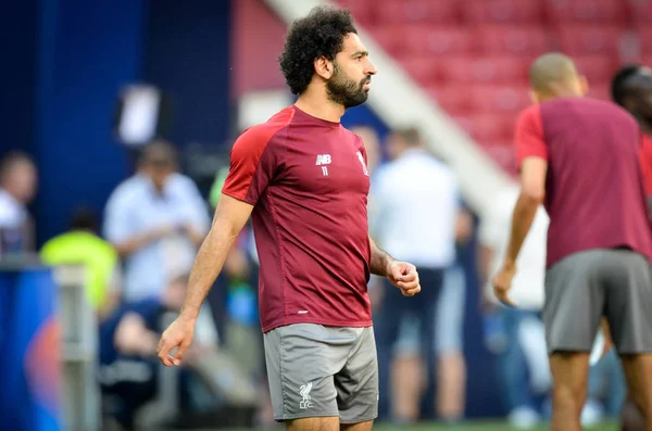 Madrid, Spagna - 01 MAGGIO 2019: Mohamed Salah giocatori del Liverpool — Foto Stock
