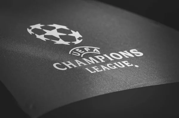 Madrid, Spain - 01 MAY 2019: Official logo of the Champions Leag — Stock Photo, Image