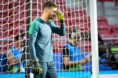 Madrid, İspanya - 01 Mayıs 2019: Hugo Lloris, Tottenham H oyuncuları