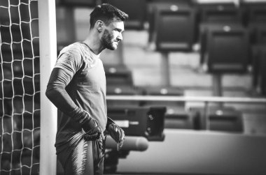 Madrid, İspanya - 01 Mayıs 2019: Hugo Lloris, Tottenham H oyuncuları