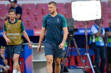 Madrid, İspanya - 01 Mayıs 2019: Tottenham Hots oyuncuları Eric Dier