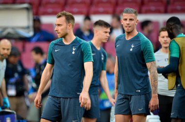 Madrid, İspanya - 01 Mayıs 2019: Totten'in Oyuncuları Toby Alderweireld
