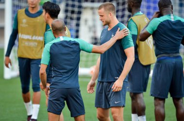 Madrid, İspanya - 01 Mayıs 2019: Tottenham Hots oyuncuları Eric Dier