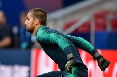 Madrid, İspanya - 01 Mayıs 2019: Tottenh'in antrenman oyuncuları