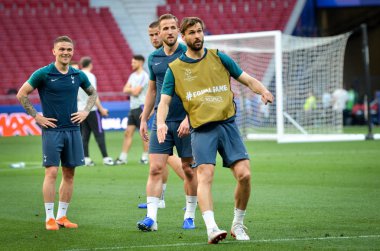 Madrid, İspanya - 01 Mayıs 2019: Totten'in Oyuncuları Fernando Llorente