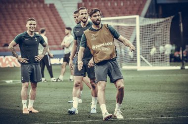 Madrid, İspanya - 01 Mayıs 2019: Totten'in Oyuncuları Fernando Llorente